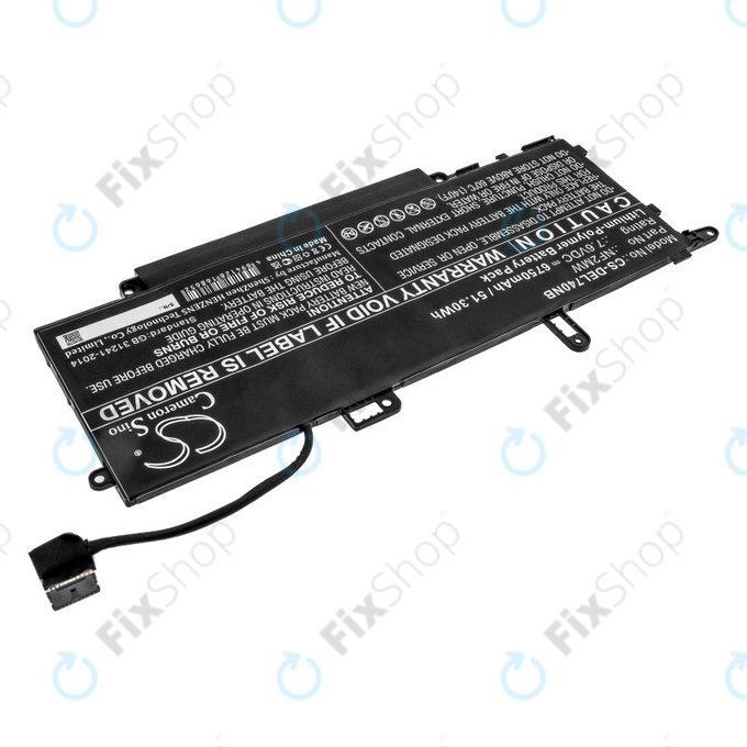 Batterie pour Dell Latitude 7310 2-in-1, 7400 2-in-1, 6750mAh, Li-Pol, 7.6V, NF2MW, HQ