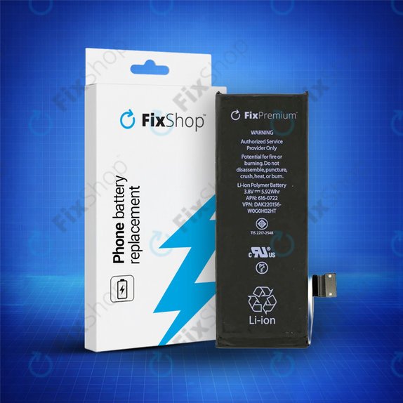 Batterie pour iPhone 5S, 1560mAh, FixPremium
