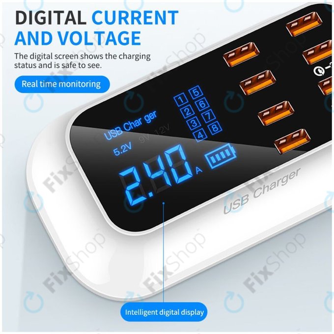 Asometech Modèle E - Station de recharge USB USB 3.0 et USB-C