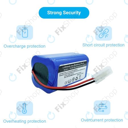 Xiaomi Essential (Mijia G1), Flyco FC-series, myVacBot SN500, Panasonic MC-series, Phicomm X3, Puppy R-series - Batterie Li-026418 Li-Ion 14.8V 2600mAh