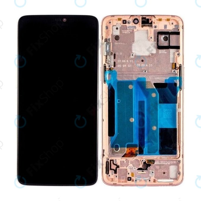 OnePlus 6 - Écran LCD + Écran tactile + Cadre (Or rose) TFT