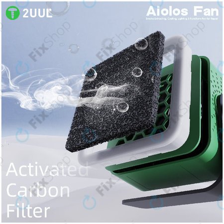 Extracteur de fumée et ventilateur de refroidissement avec éclairage LED, 2UUL DA98