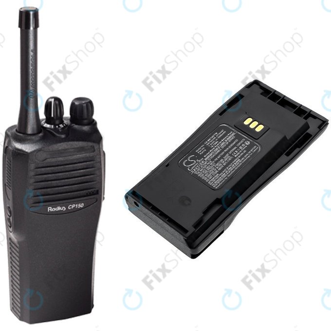 Batterie pour Motorola CP, EP, GP, PM-series, 2500mAh, Ni-MH, 7.5V, PMNN4081, HQ