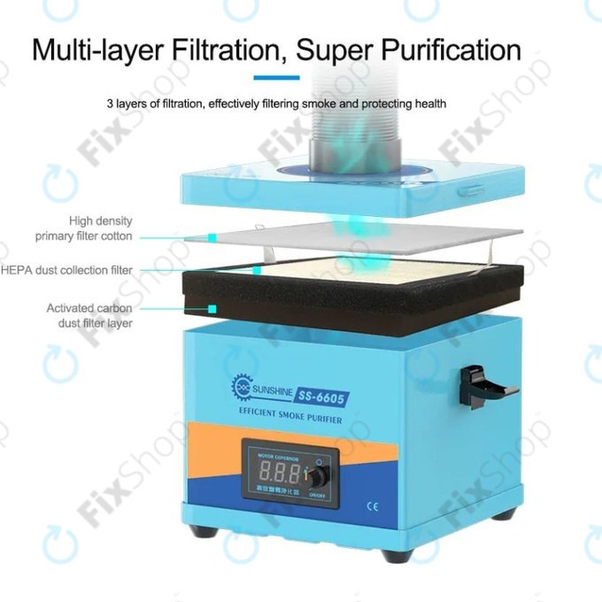 Sunshine SS-6605 - Purificateur de fumée puissant