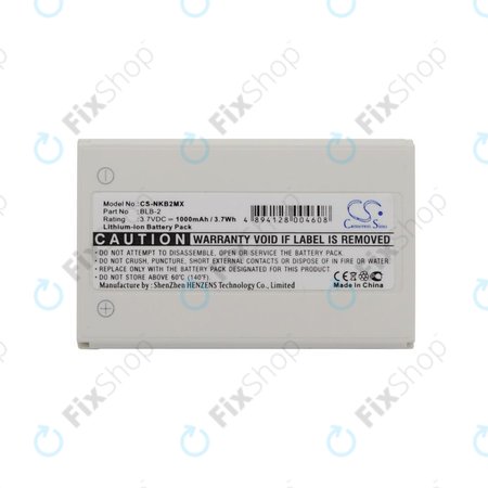 Batterie pour Nokia 3610, 6510, 8310, 1000mAh, Li-Ion, 3.7V, BLB-2, HQ