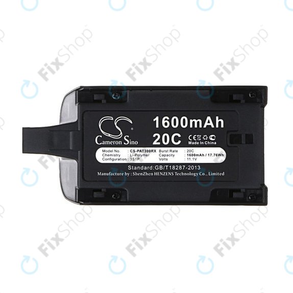 Batterie pour Parrot Bebop Drone 3.0, Mini Quadcopter, 1600mAh, Li-Pol, 11.1V, HQ