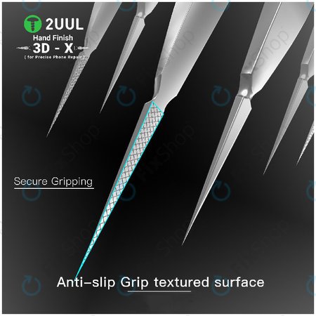 Pincette de précision, finition manuelle 3D-X, 2UUL TW02