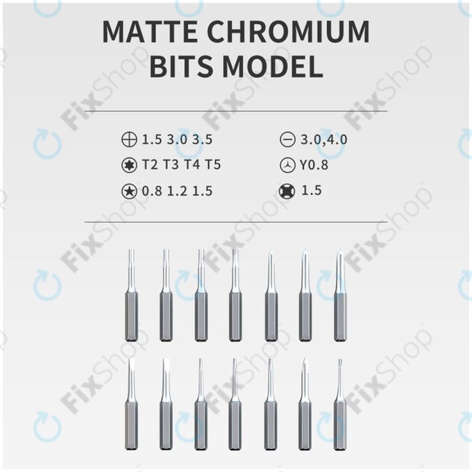 Jakemy JM-Y06 - Tournevis électrique intelligent de précision 16en1