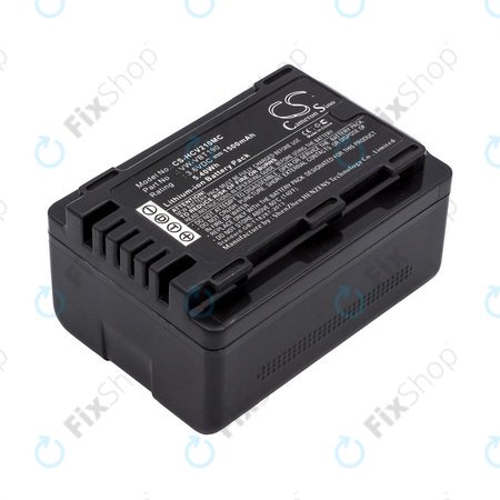 Batterie pour Panasonic HC-V210, 1500mAh, Li-Ion, 3.6V, VW-VBT190, HQ