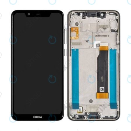 Nokia 5.1 Plus - Écran LCD + Écran tactile - Cadre (Noir) - 20PDABW0002 Genuine Service Pack