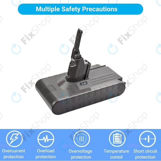 Dyson V8 - Batterie 215681, PM8-US-HFB1497A Li-Ion 21.6V 4000mAh