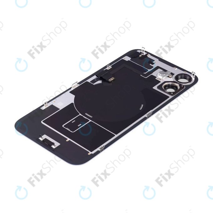 Apple iPhone 16 - Verre de la coque arriere + Verre de caméra + Plaque en métal + Aimants MagSafe (Ultramarine)
