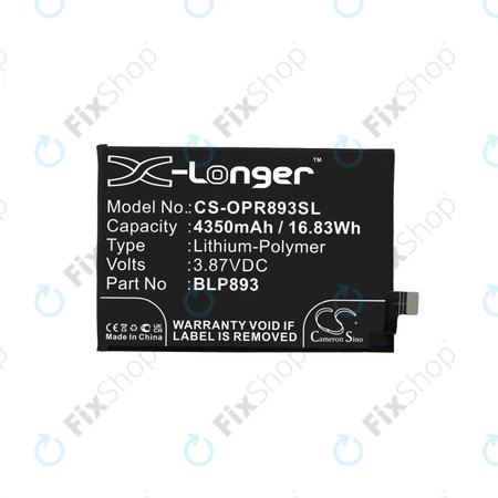 Realme GT 2 Pro 5G, GT Neo 2 5G - Batterie BLP887 2150mAh HQ