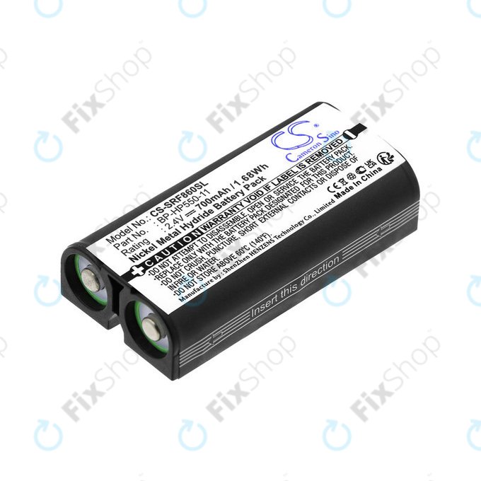 Batterie pour Sony MDR, BP-HP550-11, Ni-MH, 2.4V, 700mAh, HQ