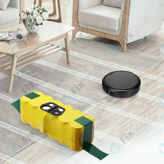 iRobot Roomba 500, 600, 700, 800, 900-series, R3, Scooba 450, Vileda 137173 - Batterie 11702, GD-Roomba-500, VAC-500NMH-33 14.4V 2800mAh HQ