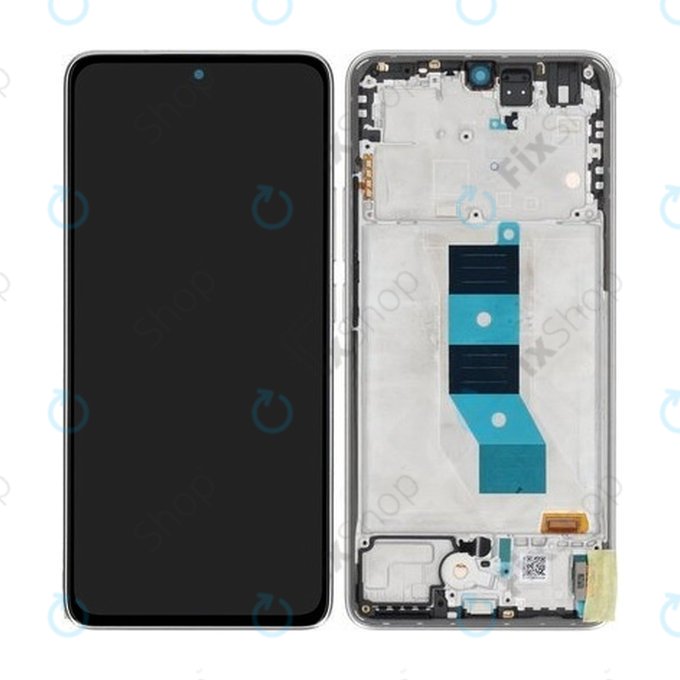 Xiaomi Poco M7 Pro 5G - Écran LCD + Écran tactile + Cadre (Silver) - 5600070O17P00 Genuine Service Pack