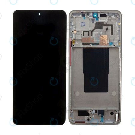 Xiaomi 12T Pro 22081212UG - Écran LCD + Écran Tactile + Cadre (Argent) - 560004L12U00 Genuine Service Pack