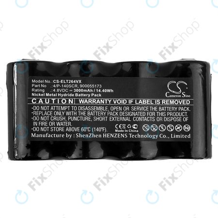 Electrolux Spirit Wet and Dry, ZB264x - Batterie 4/P-140SCR, 900055173 Ni-MH 4.8V 3000mAh HQ