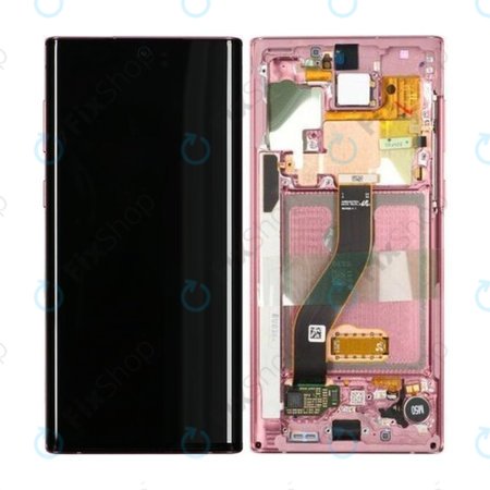 Samsung Galaxy Note 10 - Écran LCD + Ecran Tactile + Cadre (Aura Rose) - GH82-20818F, GH82-20817F Genuine Service Pack