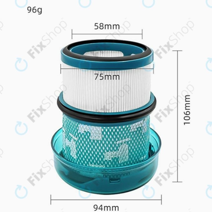 Filtre HEPA, 2 pièces pour Dyson V16