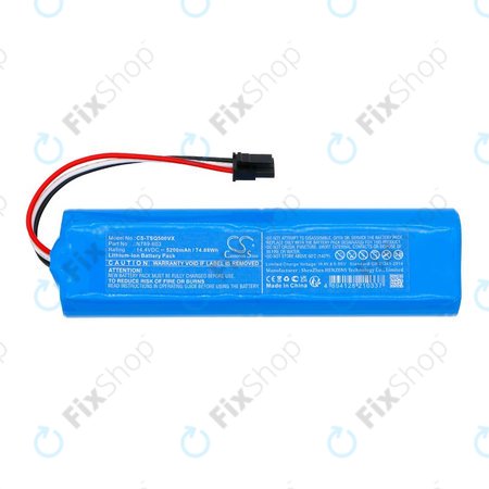 Batterie pour Tesla Robostar iQ500, iQ600, 5200mAh, Li-Ion, 14.4V, N789-603, HQ