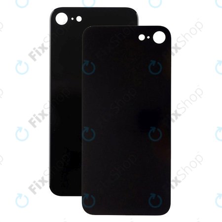 Apple iPhone SE (3rd Gen 2022) - Verre du boîtier arrière avec plus grand trou pour la caméra (Midnight)