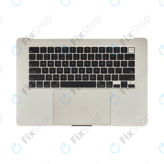 Cadre supérieur clavier pour MacBook Air 15", A3114 (2024), avec clavier US et batterie, Starlight, 661-40268, Genuine Apple