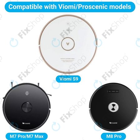Xiaomi Viomi S9, Proscenic M7 Pro, M7 Max, M8 Pro - Brosse principale