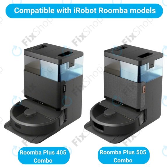 Kit de pièces de rechange pour iRobot Roomba Plus 405 Combo, 505 Combo (2x Brosse principale, 4x Filtre, 4x Brosse latérale)