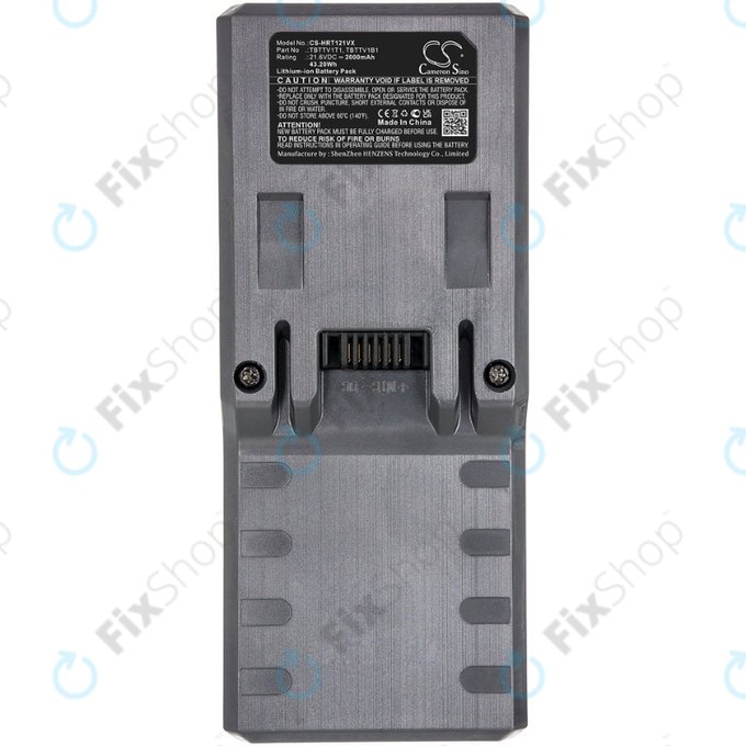 Beko VRT 8282 BV, ZB1852, Hoover FD-series - Batterie TBTTV1T1, TBTTV1B1 Li-Ion 21.6V 2000mAh HQ