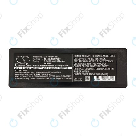 Batterie pour Scanreco 590, 592, 2000mAh, Ni-MH, 7.2V, RSC7220, HQ