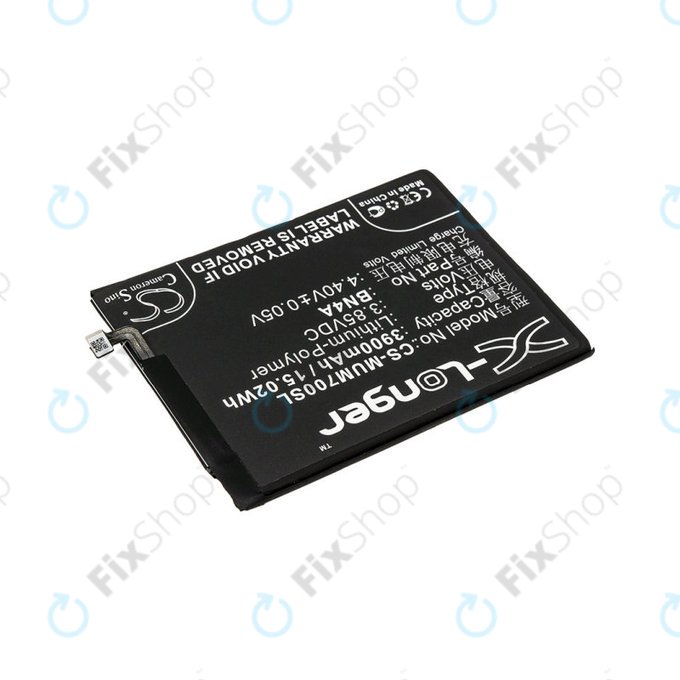 Batterie pour Xiaomi Redmi Note 7, 3900mAh, Li-Pol, 3.85 V, BN4A, HQ