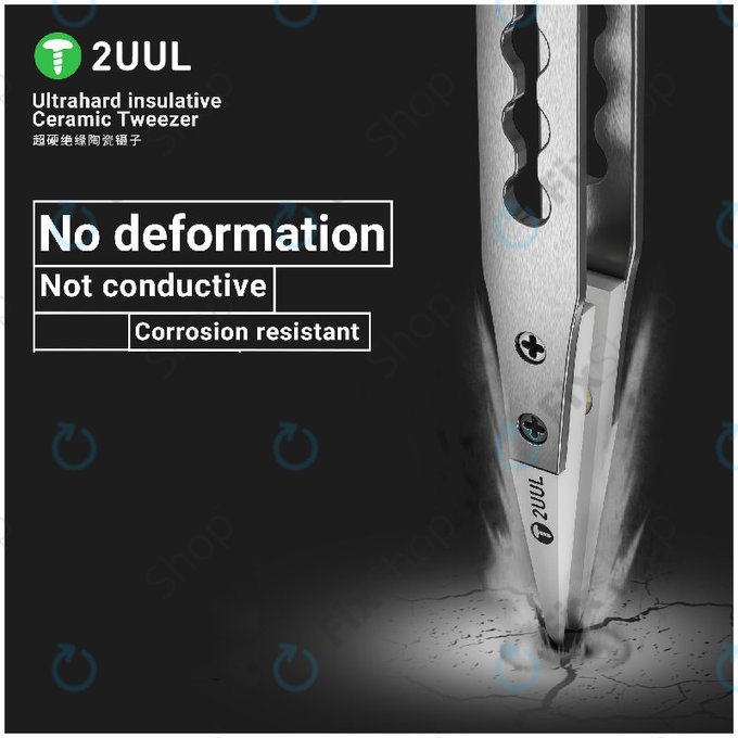 Pincette de précision, isolée en céramique, 2UUL TW31