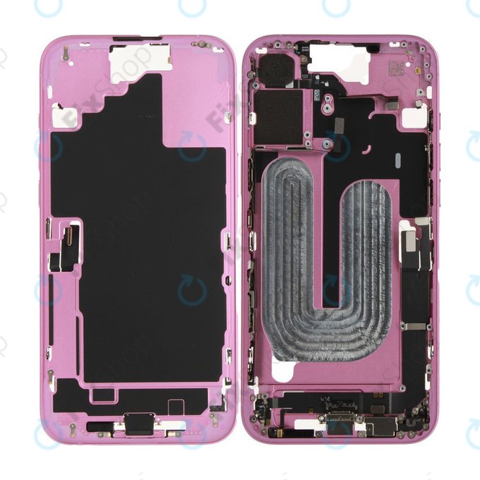 Cadre central avec batterie pour iPhone 16 Plus | Pink | ZD076-00686 | Genuine Apple