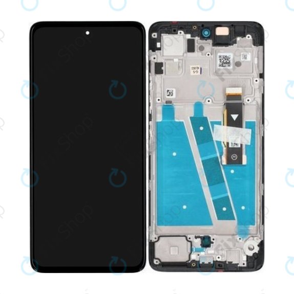Motorola Moto G72 XT2255 - Écran LCD + Écran Tactile + Cadre (Gris Météorite) - 5D68C21701 Genuine Service Pack