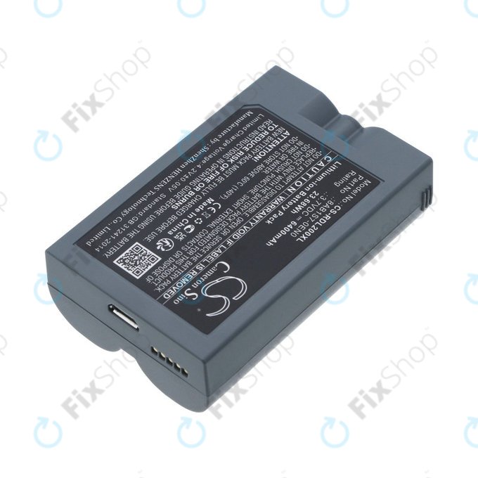 Batterie pour Ring Video Doorbell 2, 3, 4, 6400mAh, Li-Ion, 3.7V, 8AB1S7-0EN0, HQ