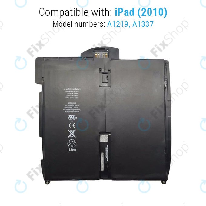 Apple iPad - Batterie 5400mAh