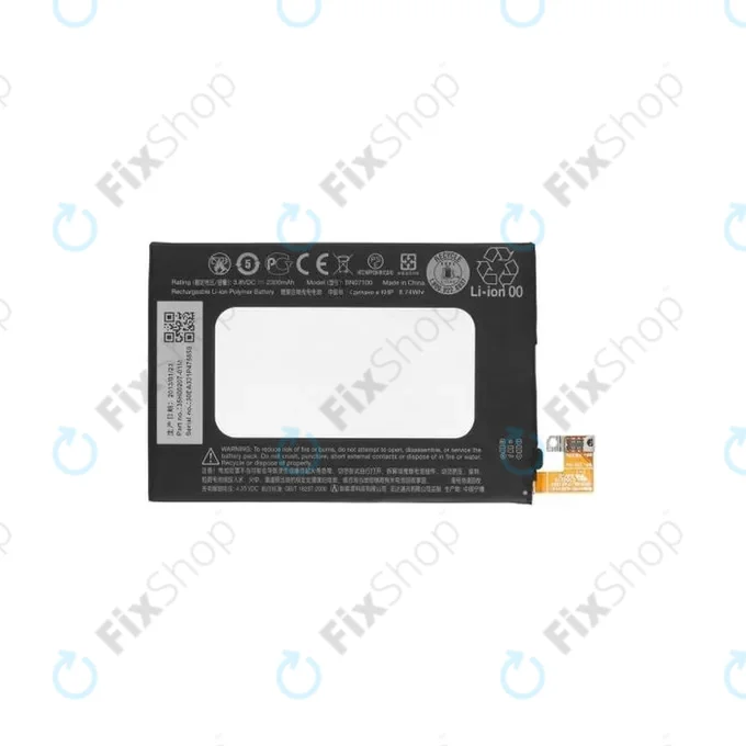 HTC One M7, M7 Double SIM - Batterie BN07100 2300mAh - 35H00207-00M