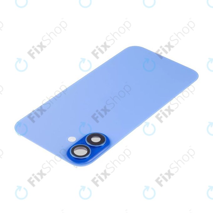 Apple iPhone 16 - Verre de la coque arriere + Verre de caméra + Plaque en métal + Aimants MagSafe (Ultramarine)