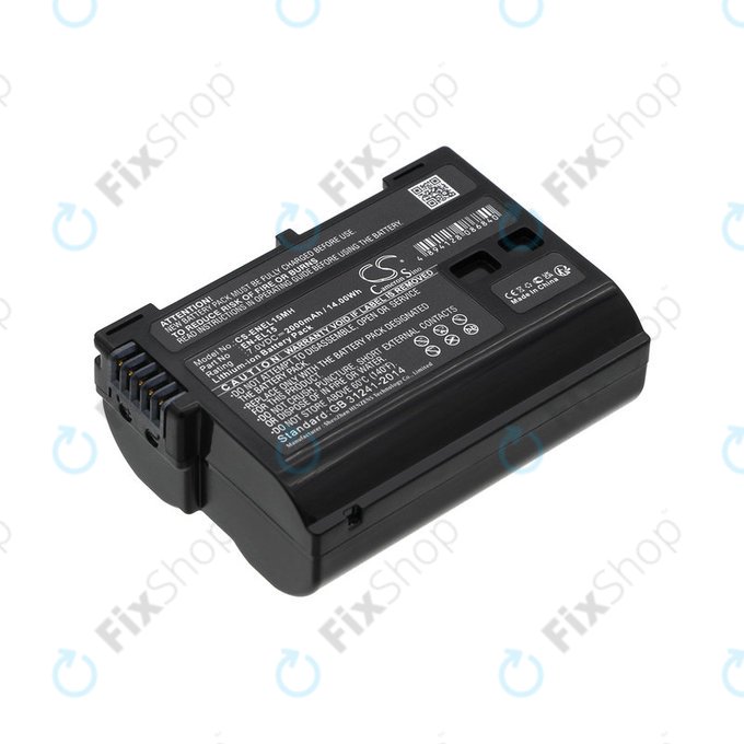 Batterie pour Nikon D7000, D500, D600, D7200, D7500, Z5, Z6, EN-EL15, Li-ion, 7V, 2000mAh, HQ
