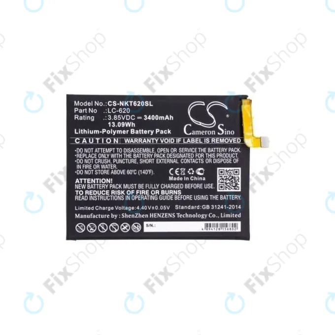 Nokia 6.2 - Batterie LC-620 3400 mAh HQ