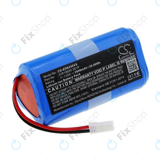 Ecovacs CEN250, V700 - Batterie ICR18650 3S1P Li-Ion 11.1V 2600mAh HQ