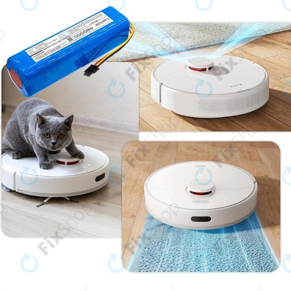 Xiaomi Mi Robot Vacuum Mop-series, Dream-series, Roborock-series - Batterie BRR-2P4S-5200 Li-Ion 14.4V 5200mAh HQ