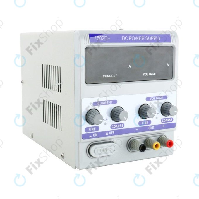 Dingke 1502D+ - Alimentation CC régulée pour test de réparation de téléphones portables (0-15 V, 0-2 A, 230 V EU)