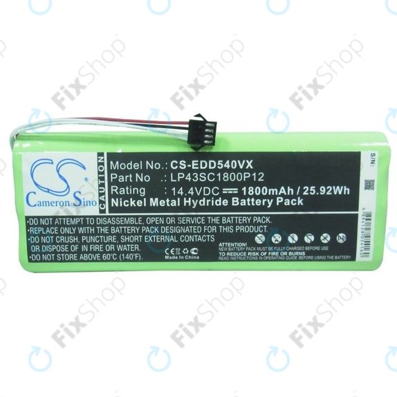 Ecovacs Deebot D-series - Batterie LP43SC1800P12 Ni-MH 14.4V 1800mAh HQ
