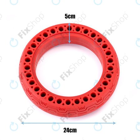 Xiaomi Mi Electric Scooter 1S, 2 M365, Essential, Pro, Pro 2 - Pneu sans chambre a air durable (Type 1) (Red)