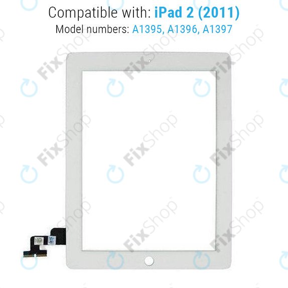 Tactile pour iPad 2, White