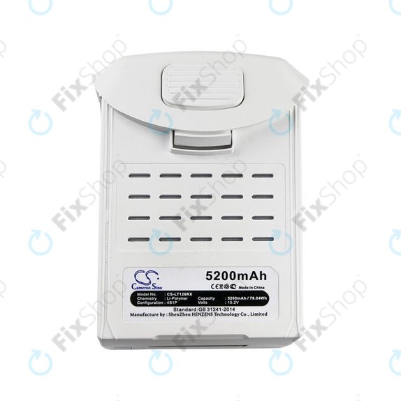 Batterie pour DJI Phantom 4, 5200mAh, Li-Pol, 15.2V, HQ