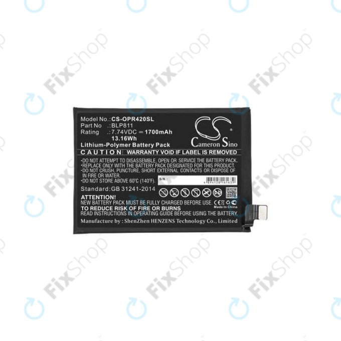 Oppo Reno 4 - Batterie BLP811 1700mAh HQ