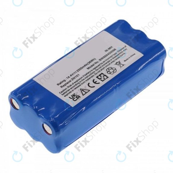 Ecovacs Dibea ZN101, K6, L6, Dirt Devil - Batterie 0606004 Ni-MH 14.4V 2500mAh